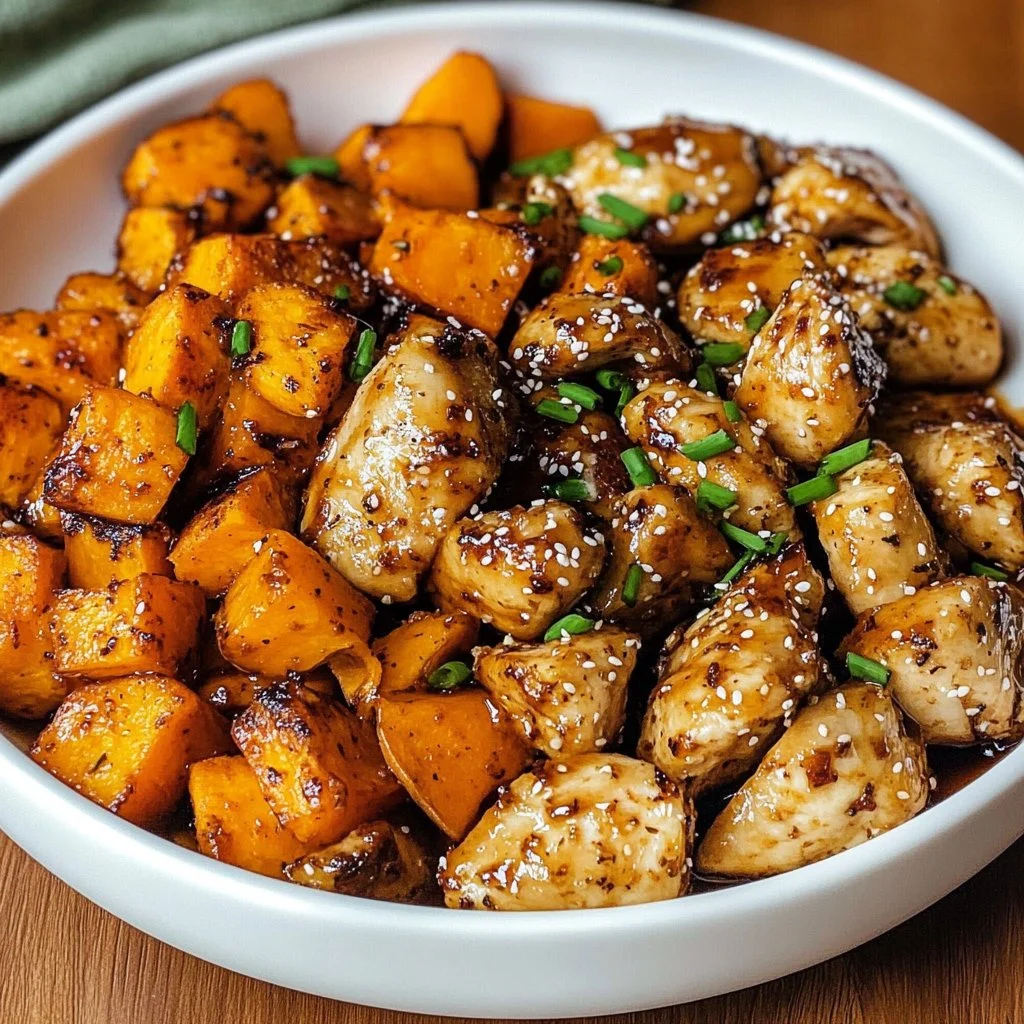 Discover the Best Honey Garlic Chicken and Sweet Potato Recipe for a Quick and Delicious Dinner
