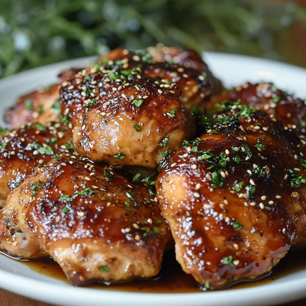 Easy Crockpot Honey Garlic Chicken Thighs Recipe for Busy Summer Meals