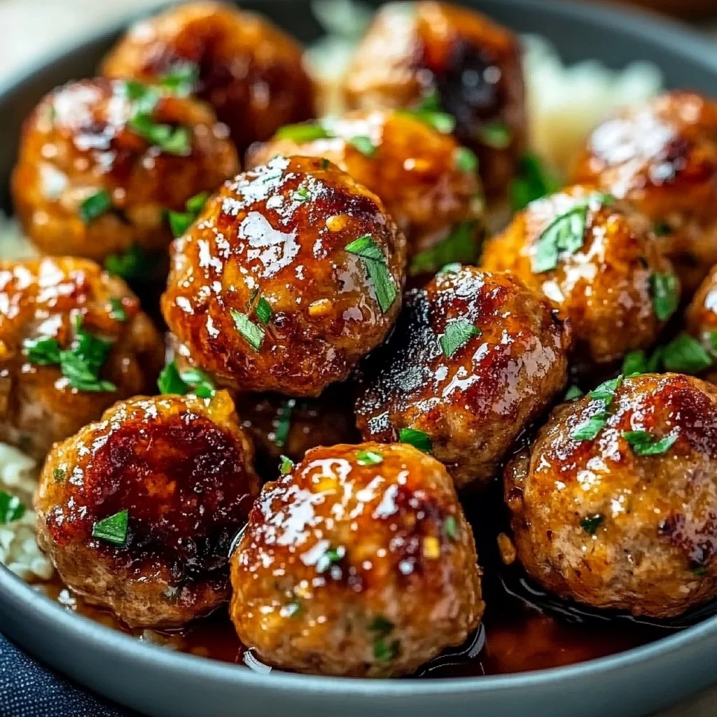 Honey Garlic Turkey Meatballs