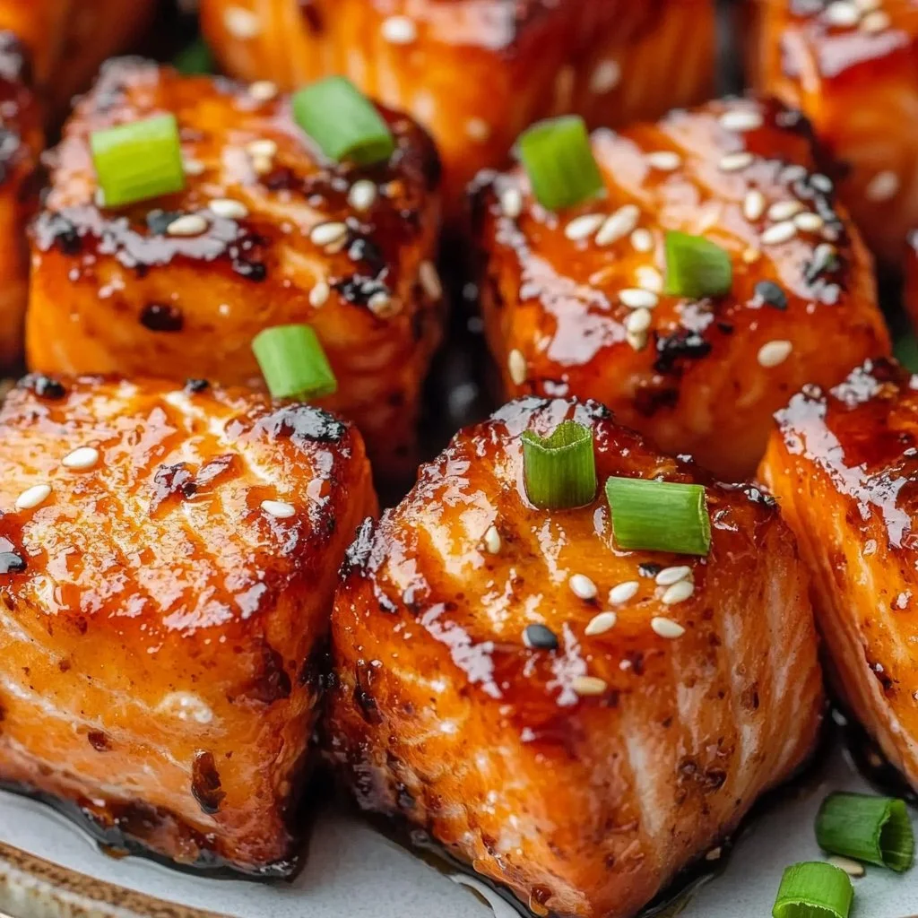 Honey Glazed Salmon Bites