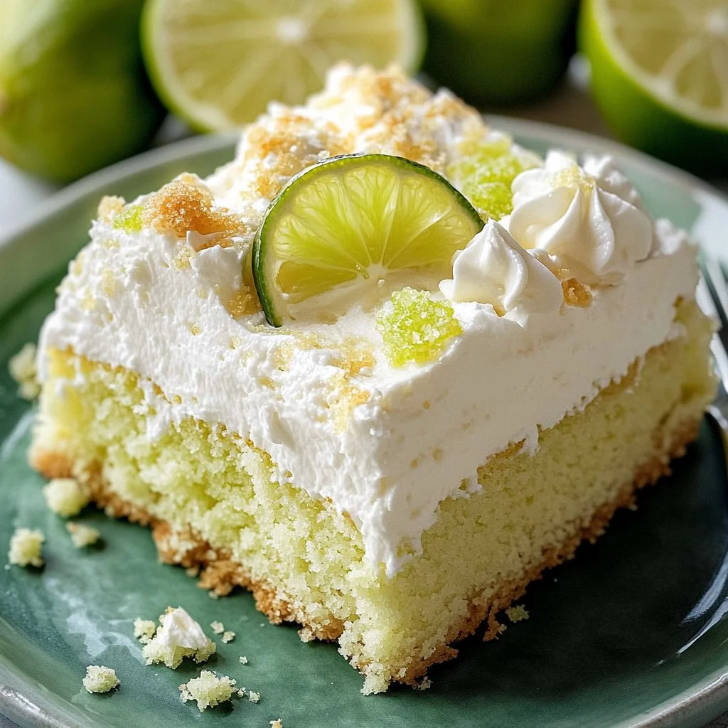 Key Lime Poke Cake: A Tropical Twist on Classic Comfort!