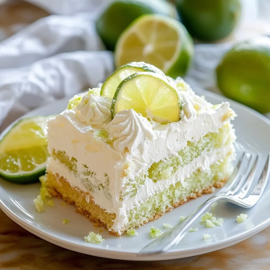 Key Lime Poke Cake