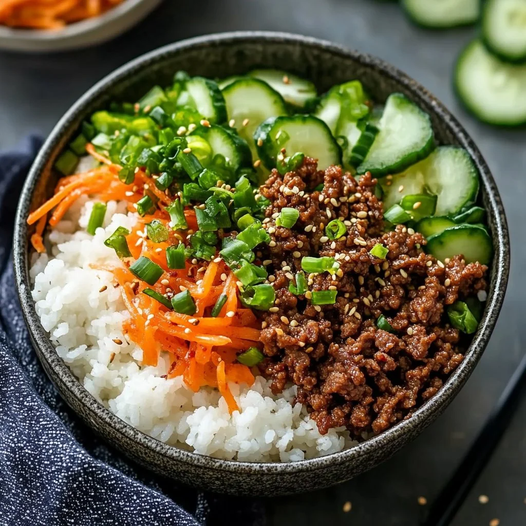 Korean Ground Beef Bowl