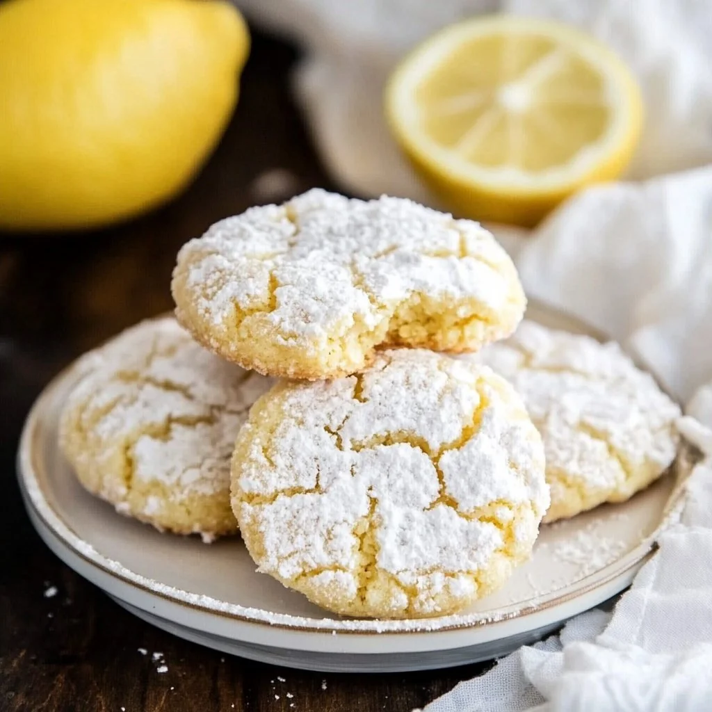 Lemon Crinkle Cookies