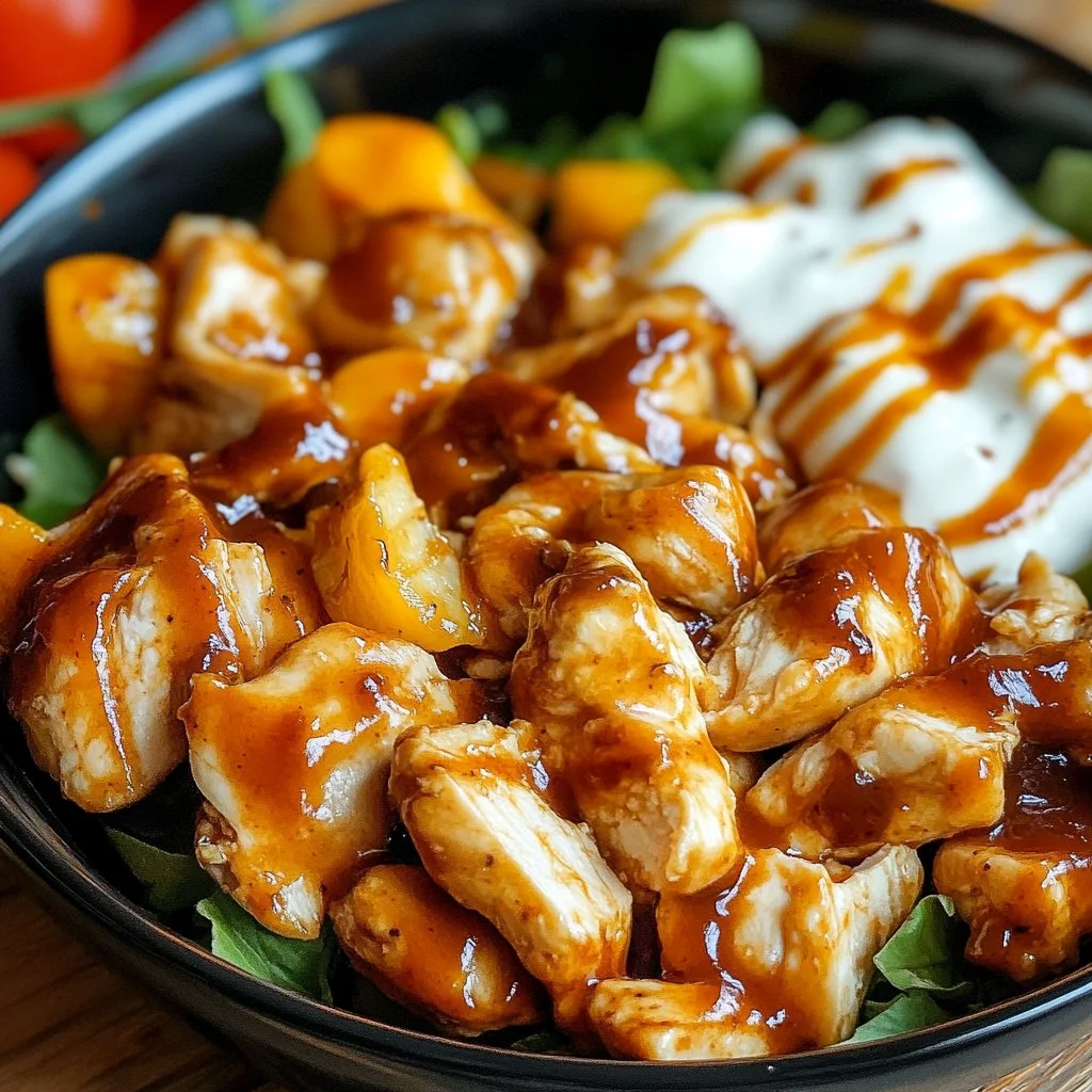 Easy Low Carb BBQ Chicken Bowl