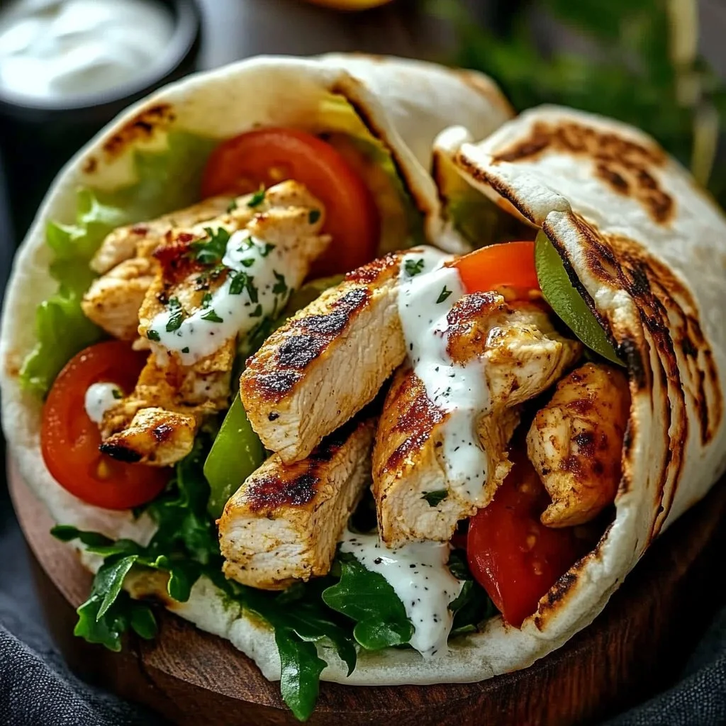 Mediterranean Chicken Gyros