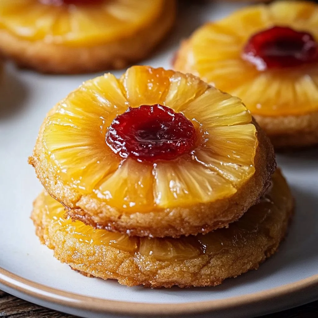 Pineapple Upside Down Cookies