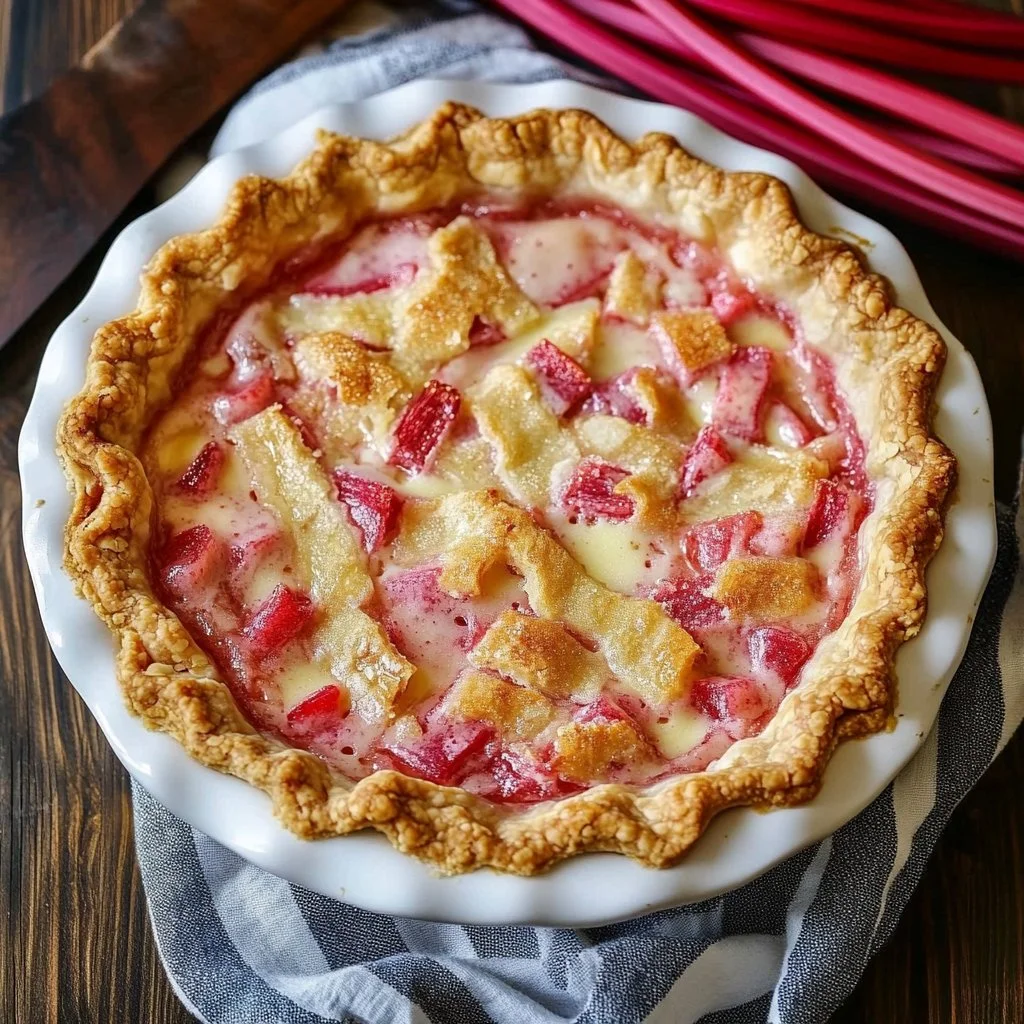 Rhubarb Custard Pie