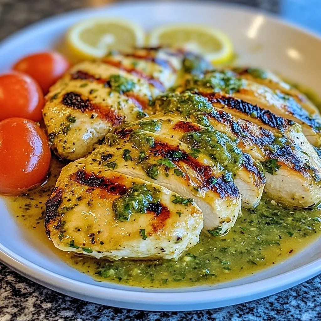 Grilled Salsa Verde Pepper Jack Chicken