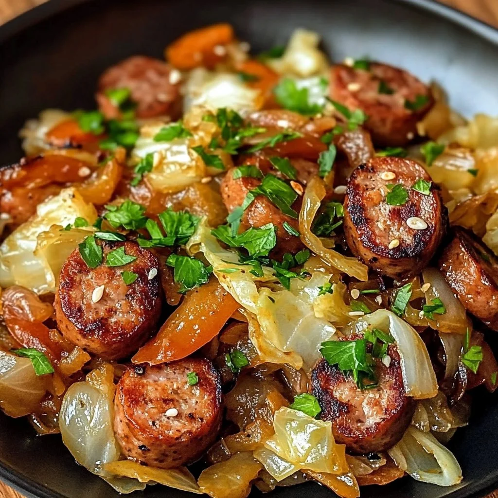 Sausage and Cabbage Stir Fry