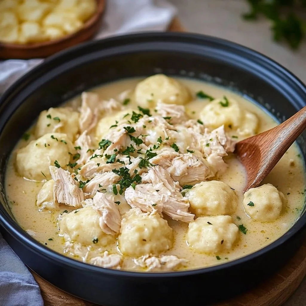 Slow Cooker Chicken and Dumplings