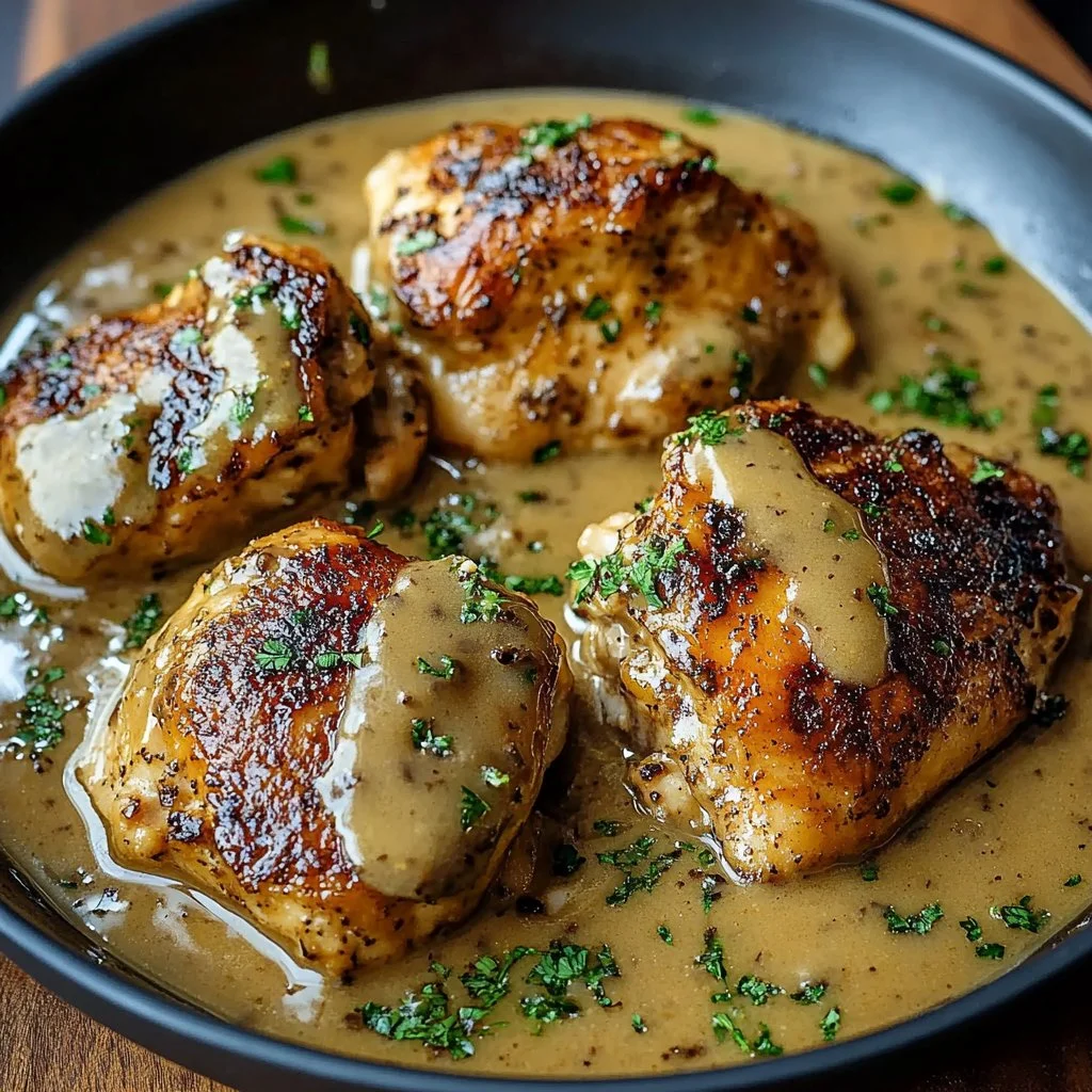 Irresistible Smothered Chicken Thighs Gravy Recipe