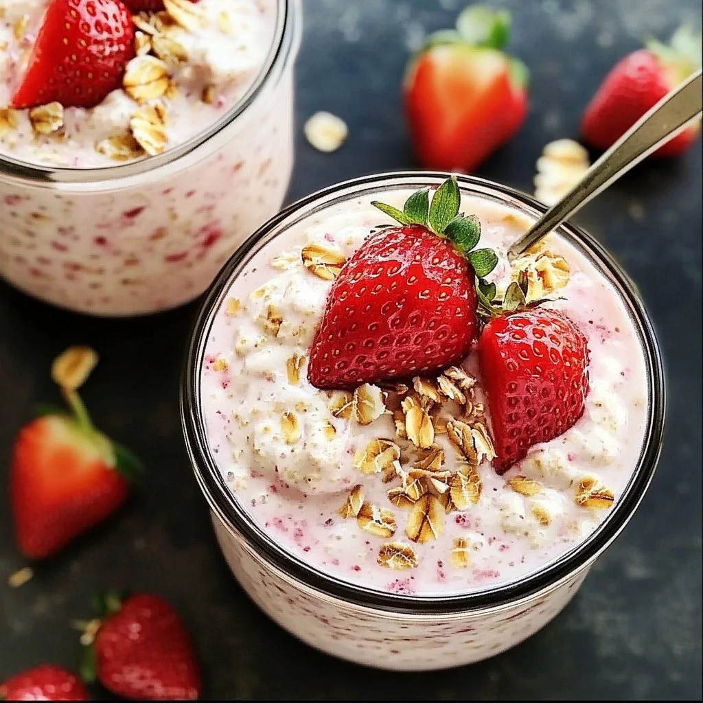 Strawberry Cheesecake Overnight Oats