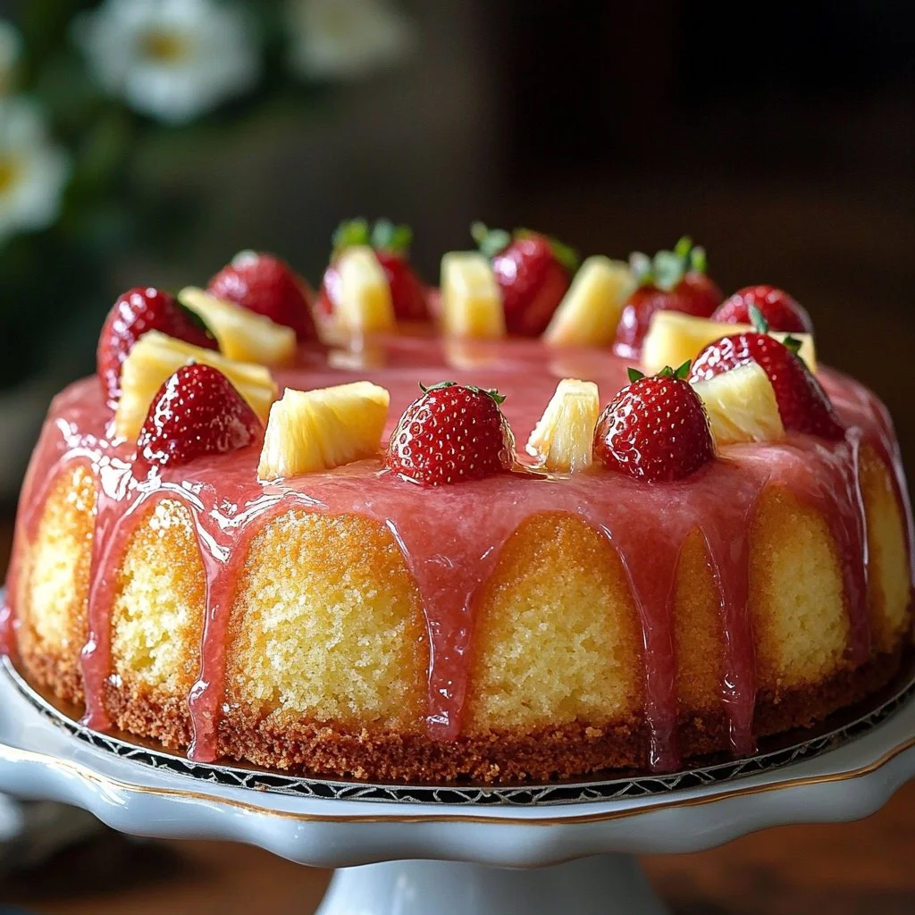 Strawberry Pineapple Pound Cake: A Moist and Fruity Dessert Favorite