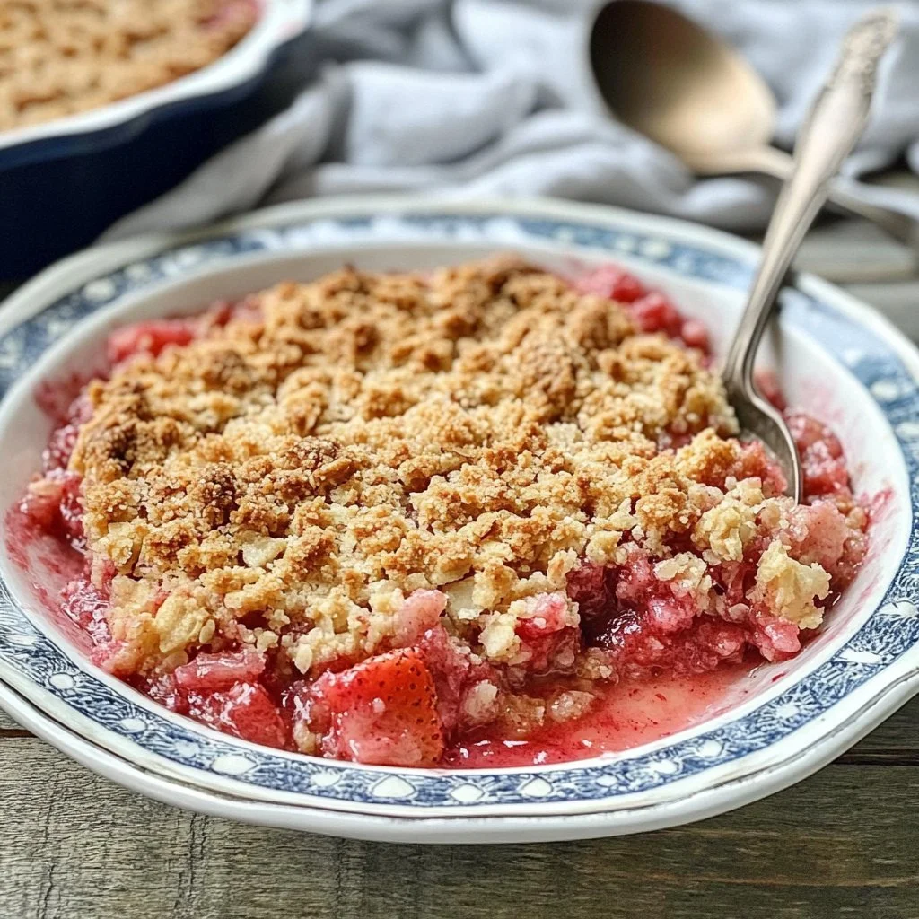 The Best Strawberry Rhubarb Crisp