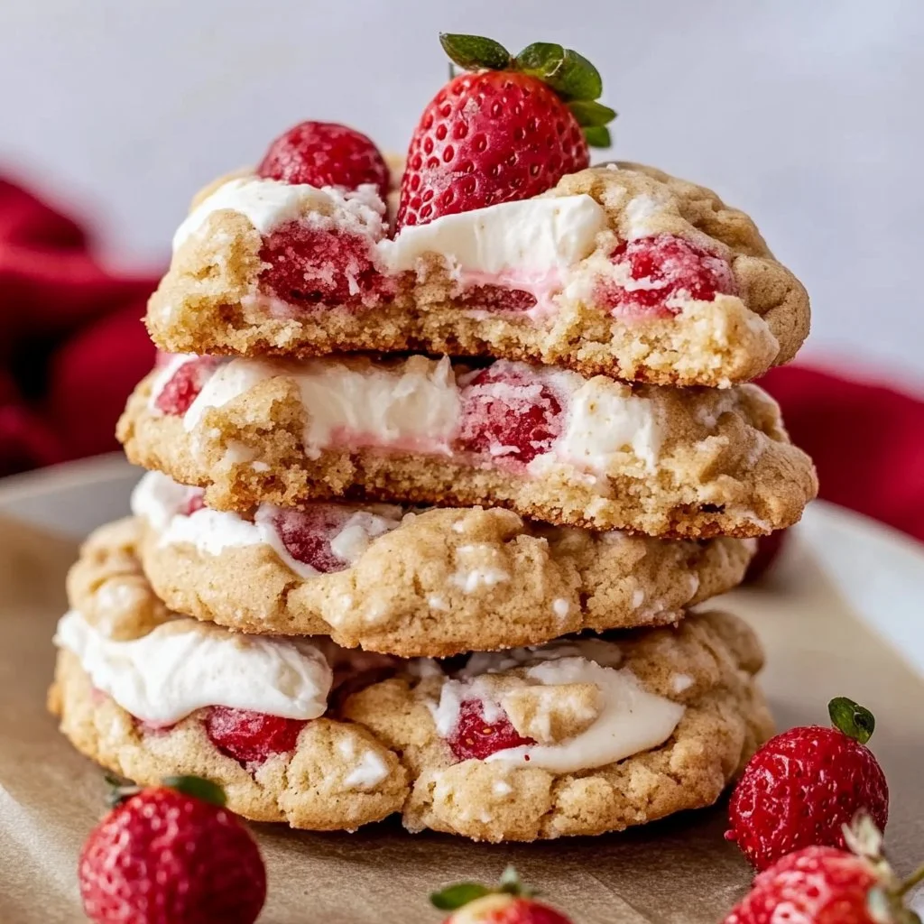 Strawberry Shortcake Cookies