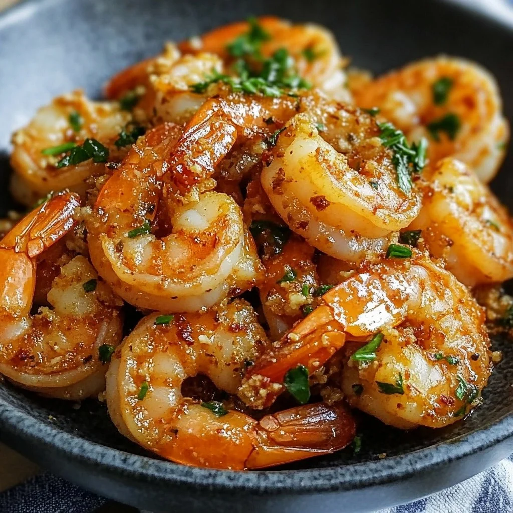 Hawaiian Garlic Shrimp