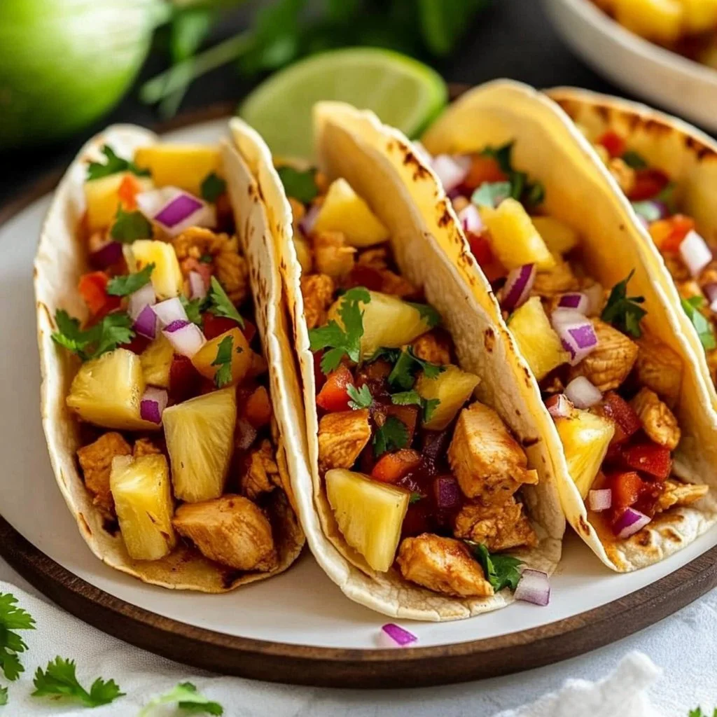 Pineapple Chicken Tacos