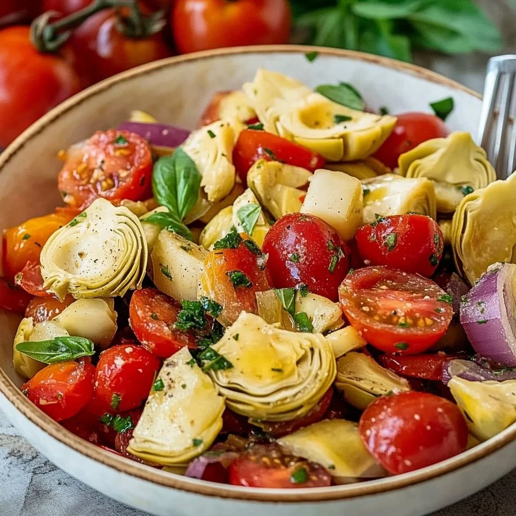 Tuscan Artichoke Tomato Salad
