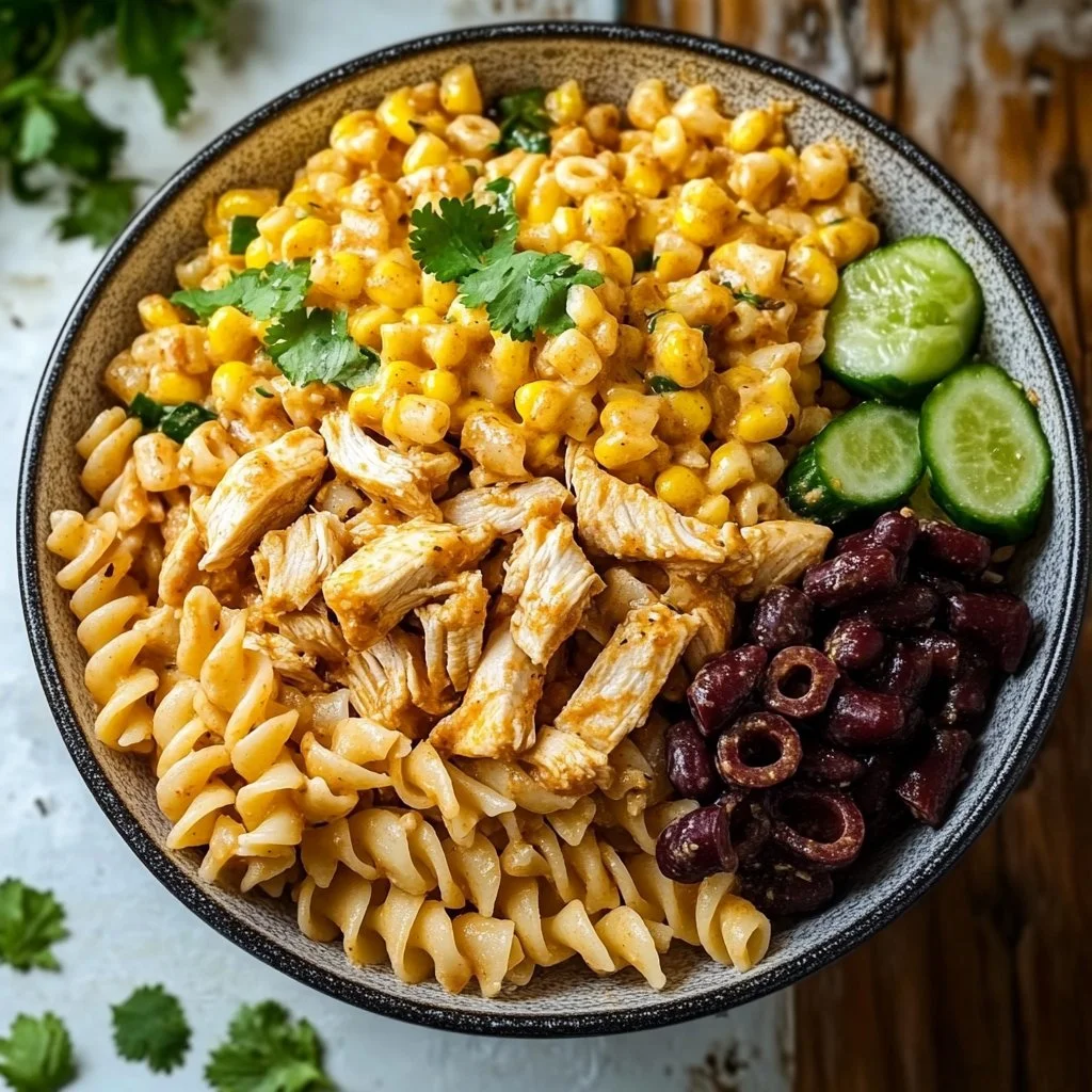 Zesty Chicken Enchilada Pasta Salad