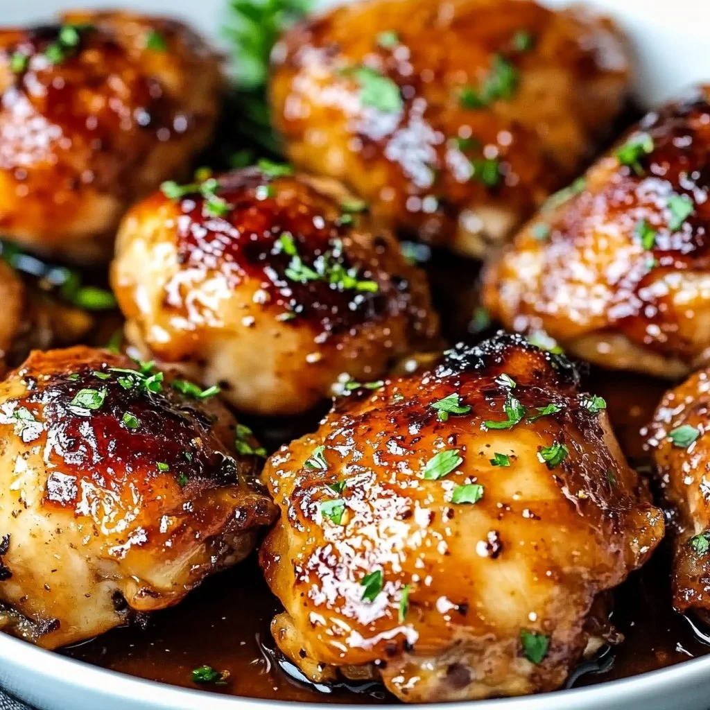 Honey Garlic Boneless Chicken Thighs