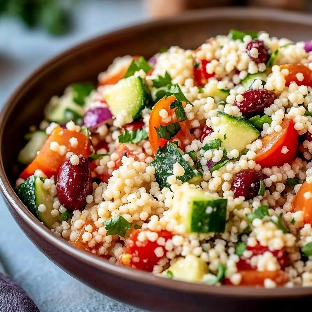Healthy Mediterranean Couscous Salad