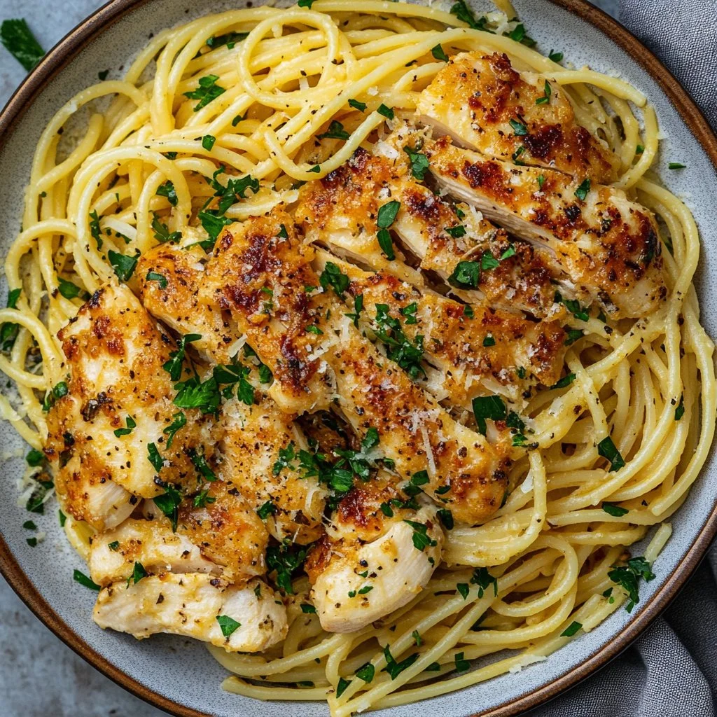 Garlic Butter Chicken Pasta
