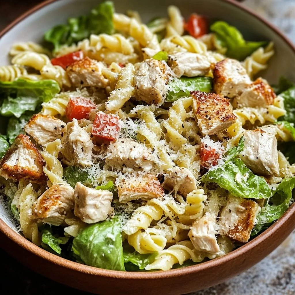 Chicken Caesar Pasta Salad
