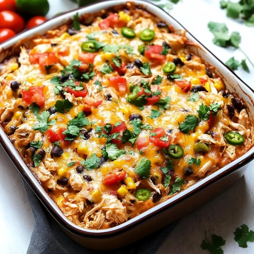 Chicken Burrito Casserole