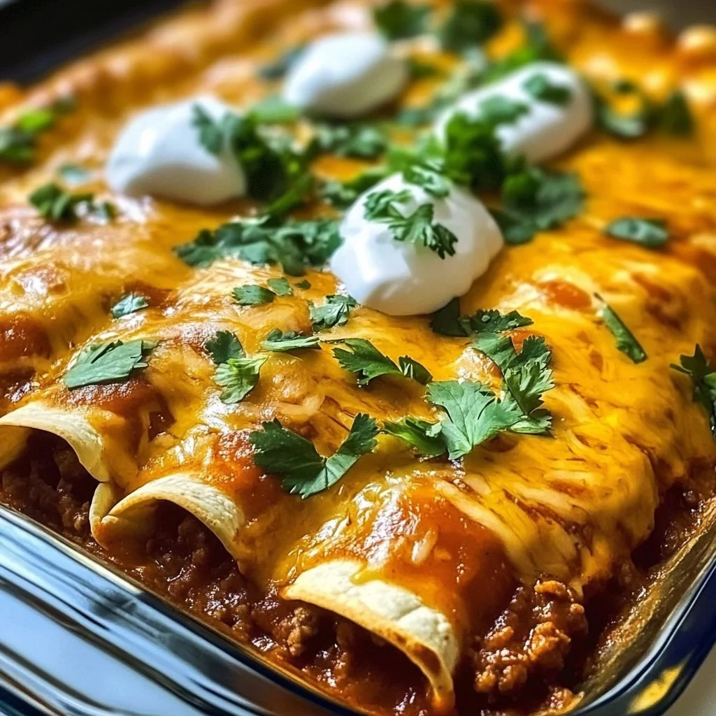 Ground Beef Enchiladas