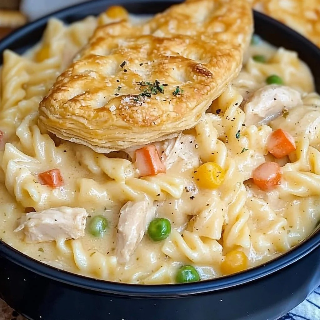 Crock Pot Chicken Pot Pie Pasta