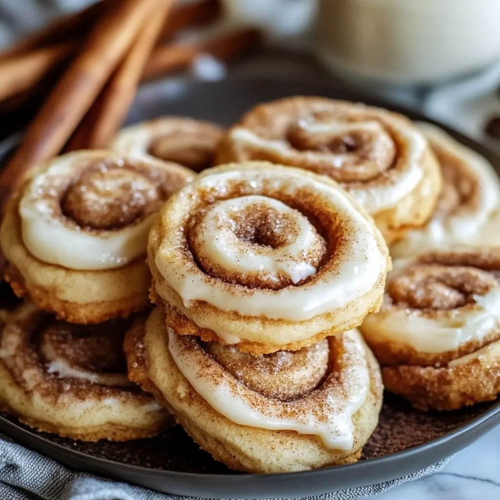 Cinnamon Roll Cheesecake Cookies