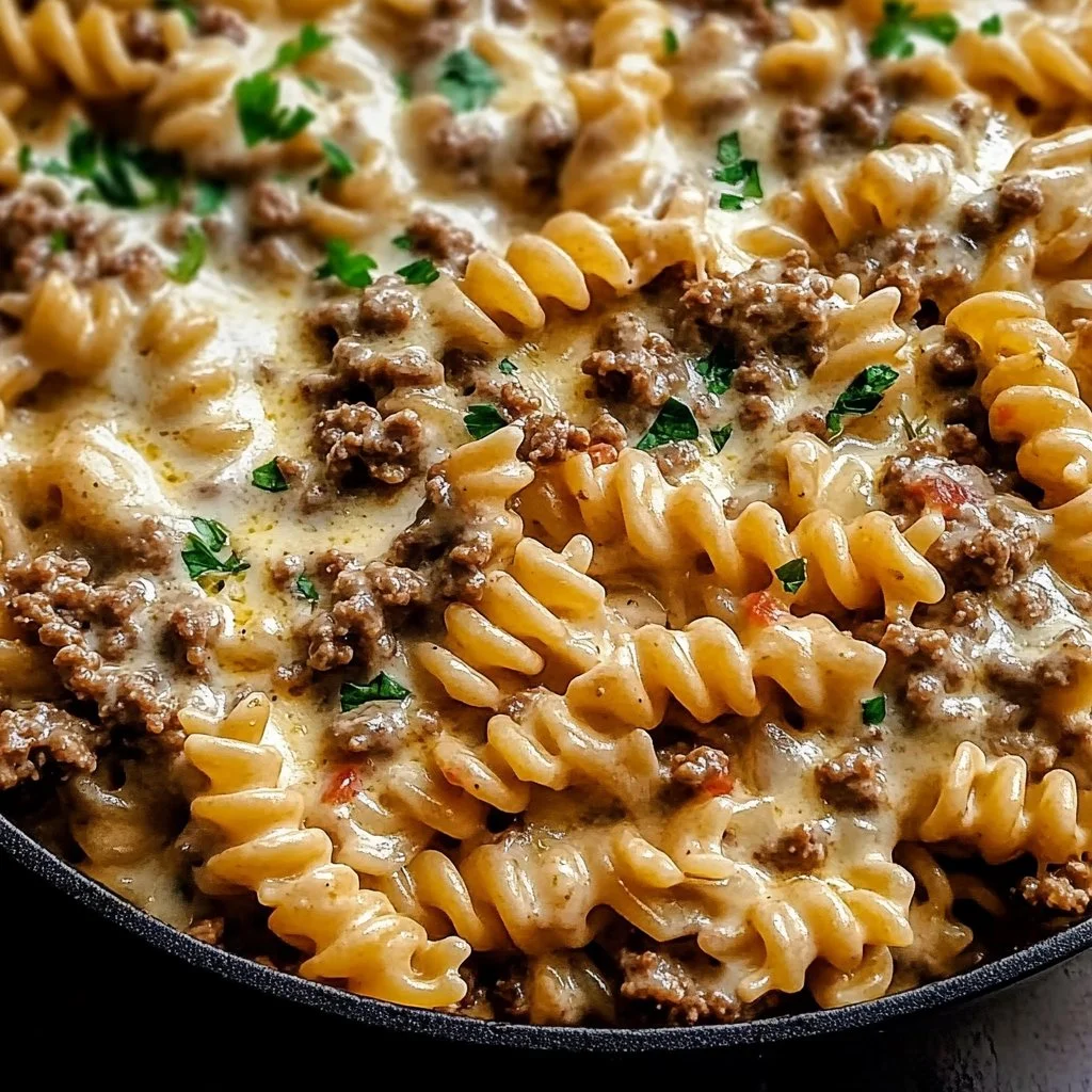 Creamy Ground Beef Pasta