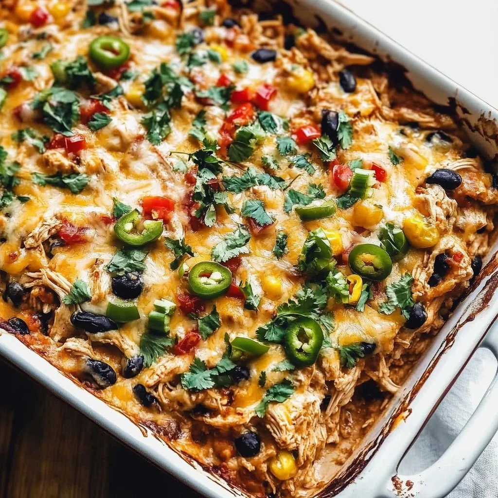 Chicken Burrito Casserole