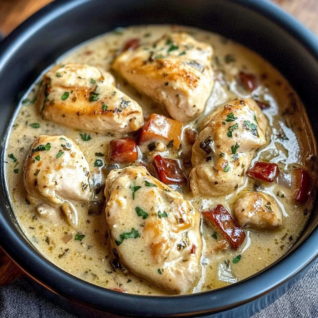 Creamy Dump and Go Crockpot Marry Me Chicken Bliss
