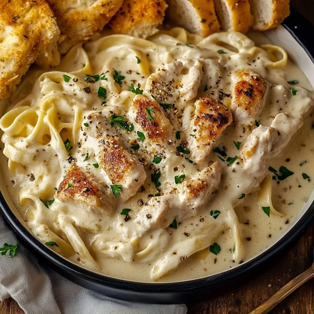 Crockpot Chicken Alfredo