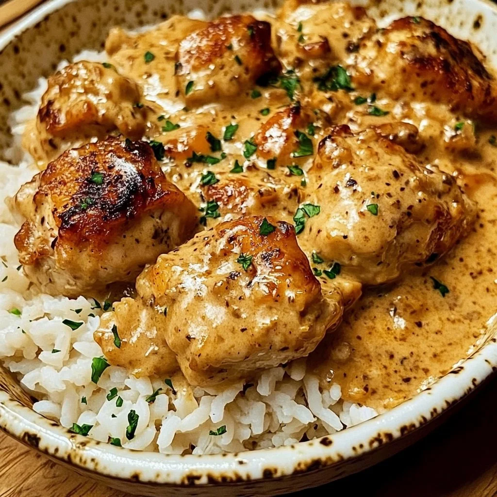Smothered Chicken and Rice