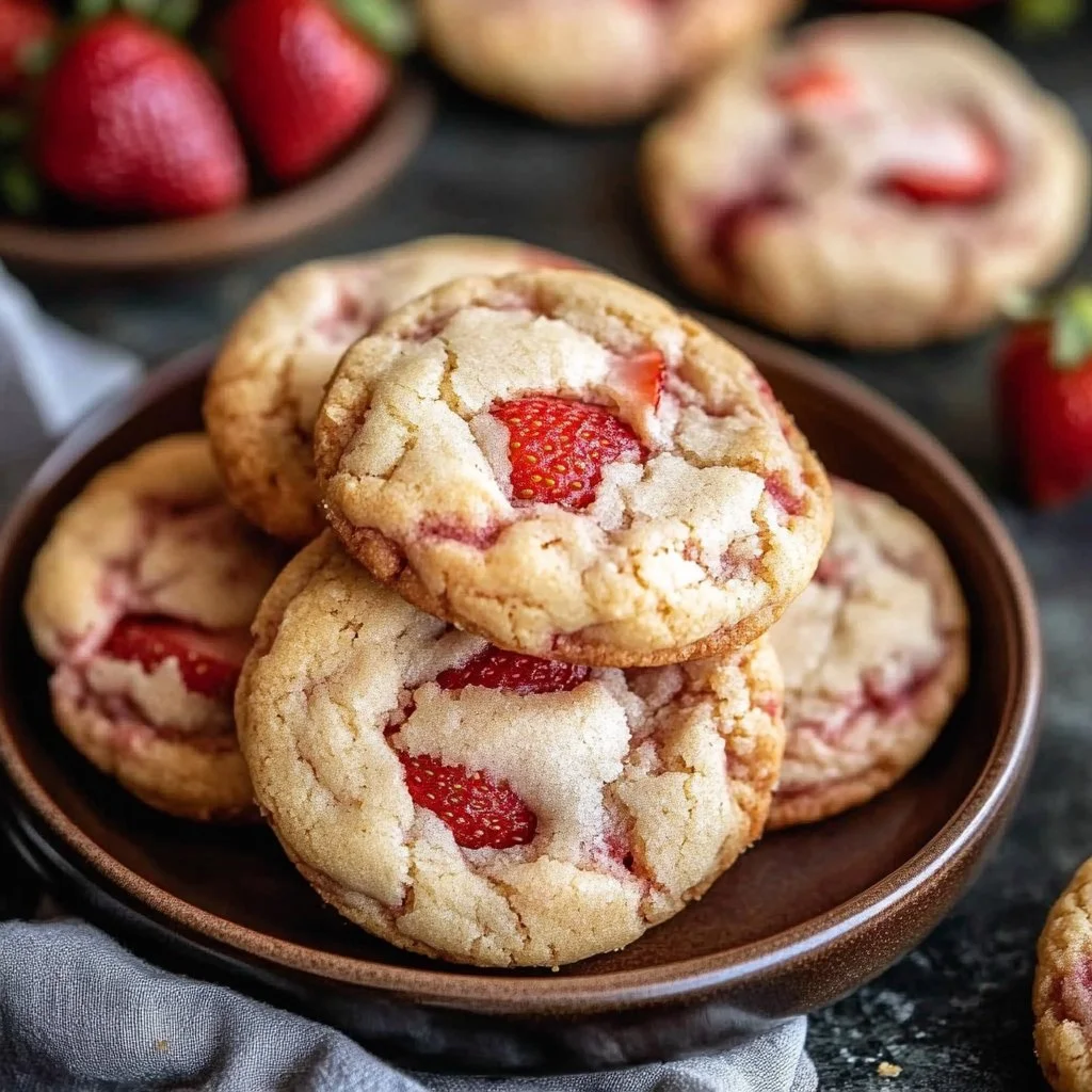 Strawberry Cheesecake Cookies