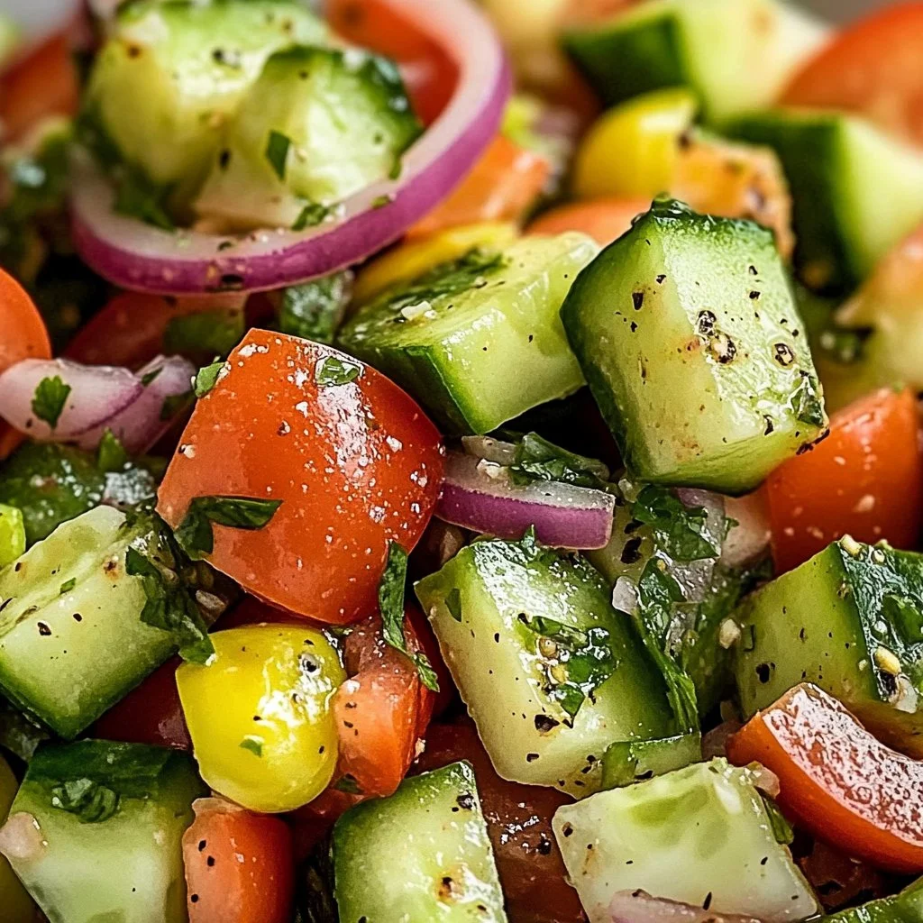 Crisp Cucumber Tomato Avocado