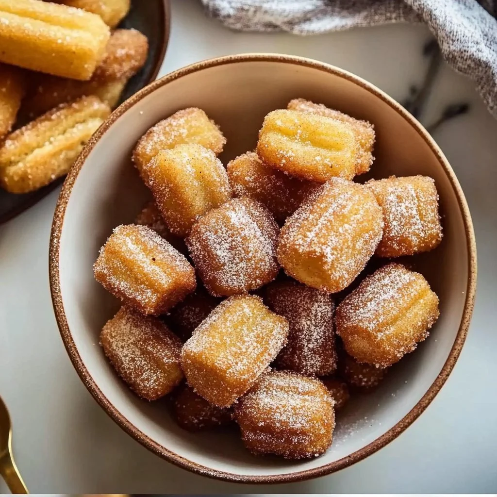 Easy Baked Churro Bites