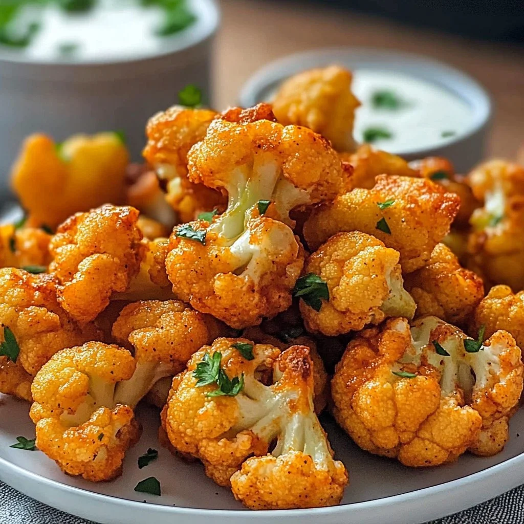 Crispy Buffalo Cauliflower Bites Recipe The BEST Air Fryer Tech