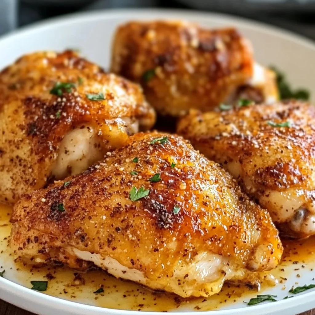 Southern Baked Chicken Thighs