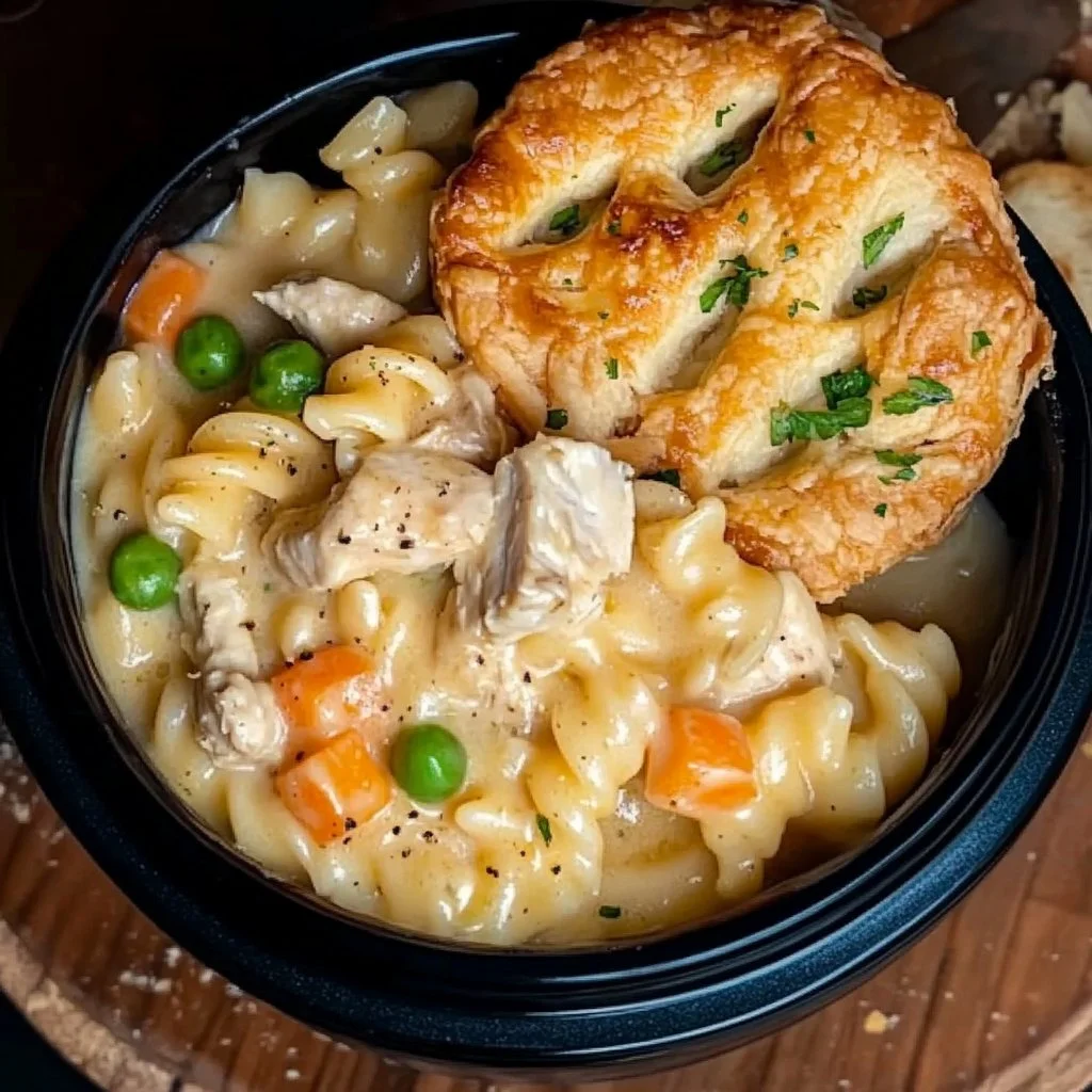 Crock Pot Chicken Pot Pie Pasta