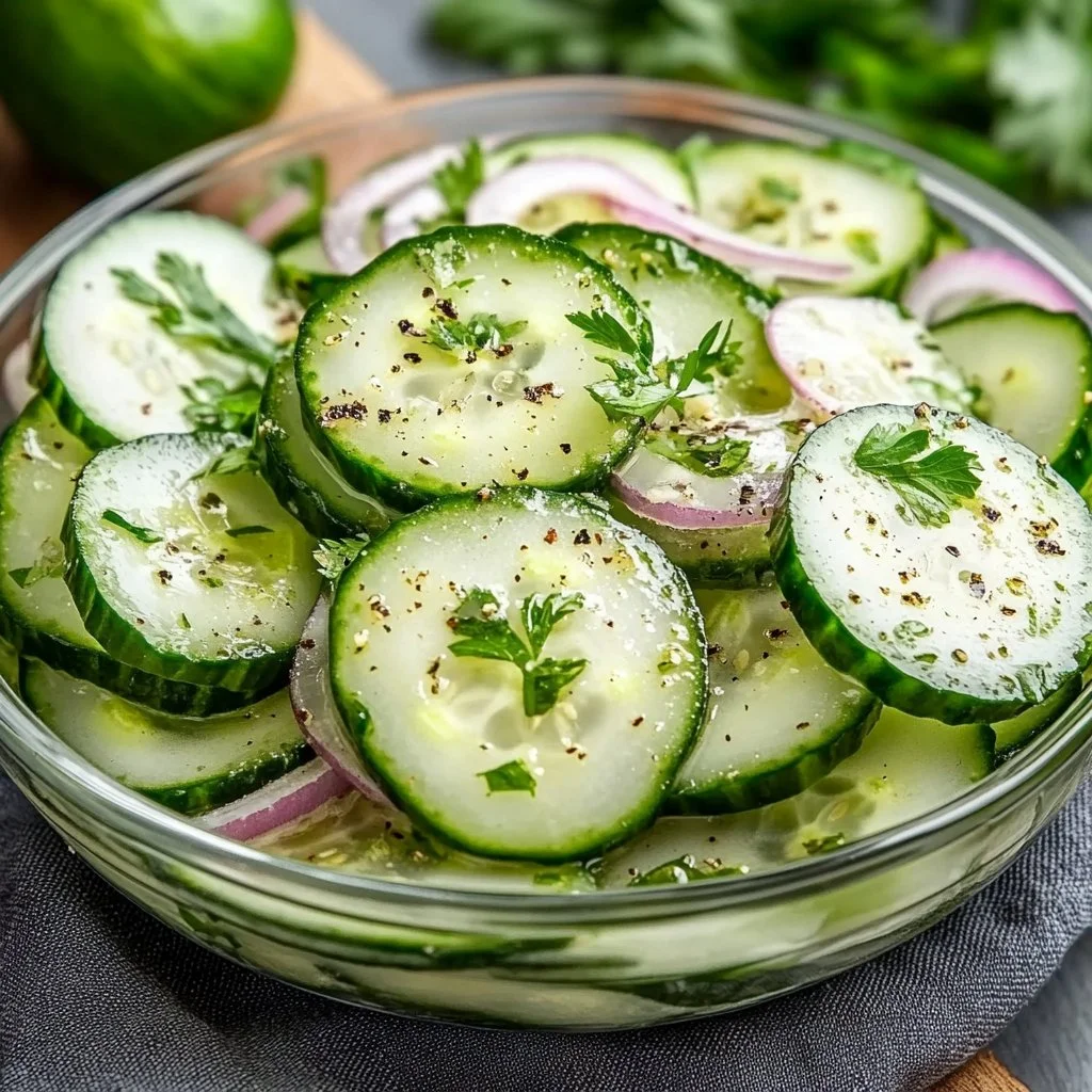 Easy Homemade Cucumber Salad