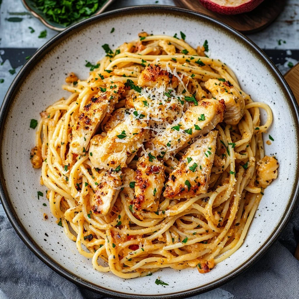 Garlic Butter Chicken Pasta
