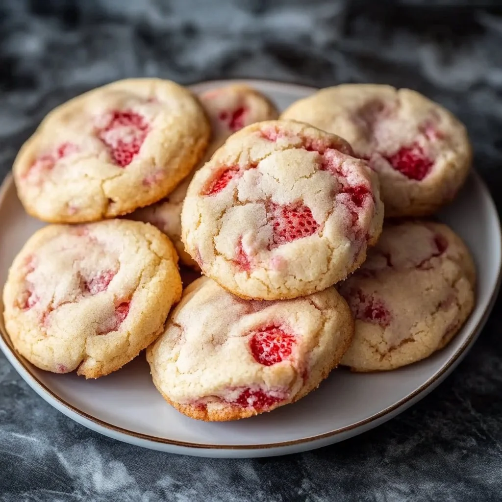 Strawberry Cheesecake Cookies