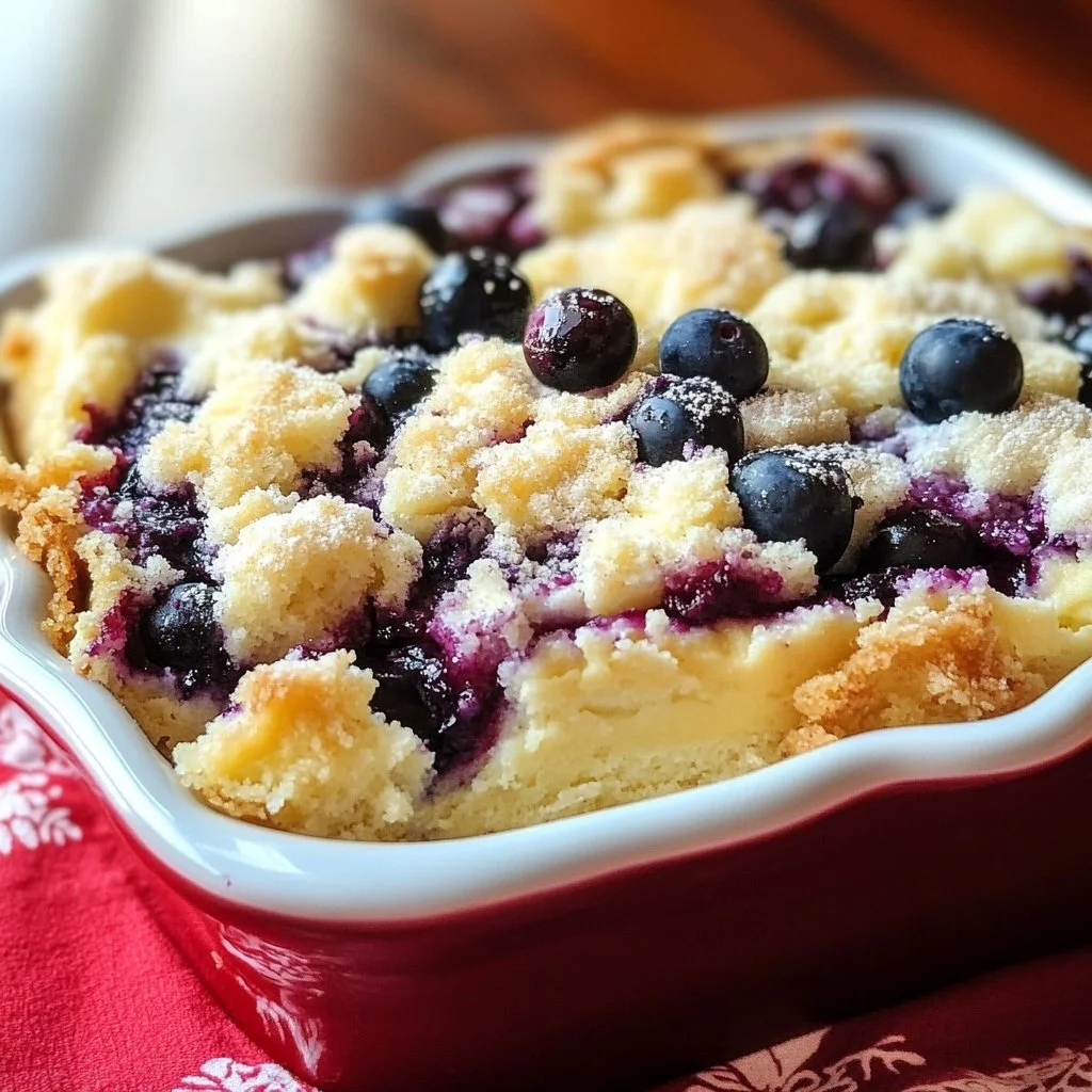 Lemon Blueberry Cheesecake Dump Cake