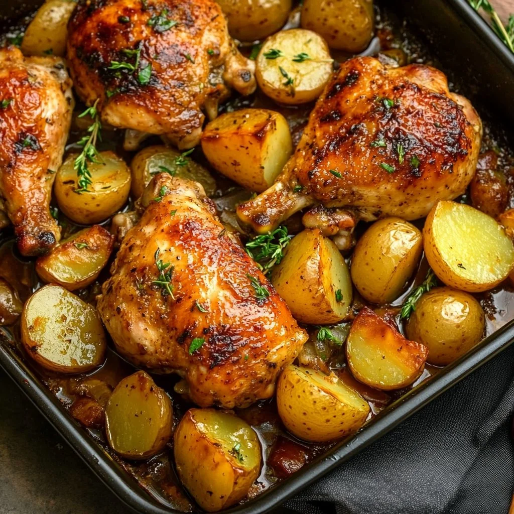 One Pan Chicken and Potatoes