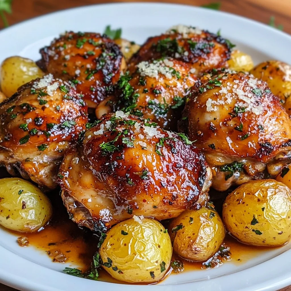 Parmesan Garlic Chicken Thighs