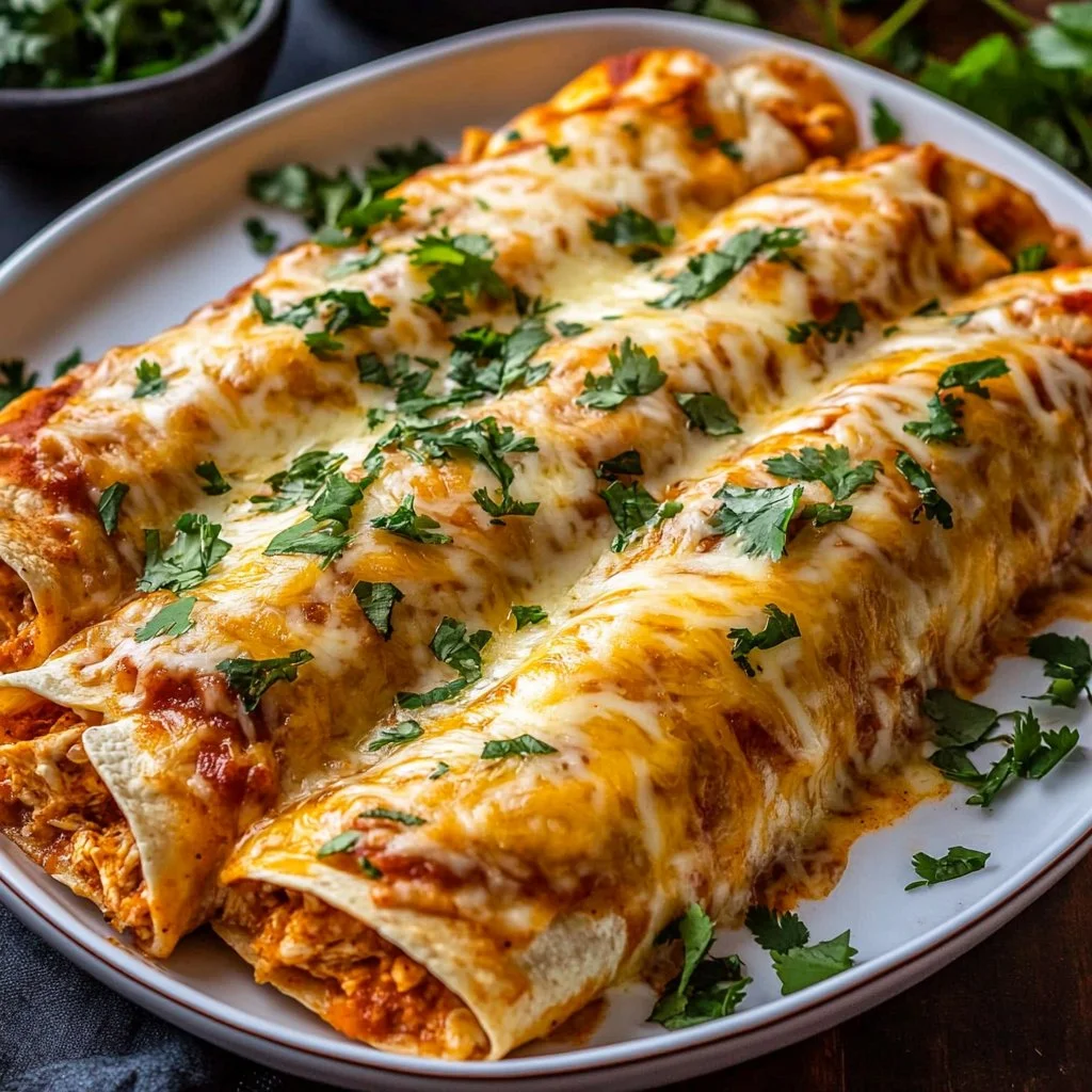 Quick &amp; Healthy Chicken Enchiladas High Protein Comfort Dinner